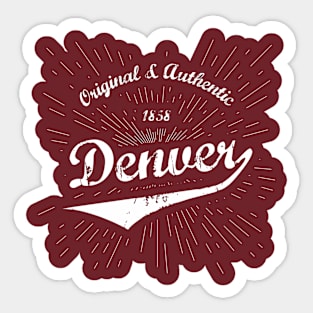 Original Denver, CO Shirt Sticker